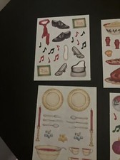 Pkg 4 BLOCK SHEET XMAS Creative Memories Holiday Gathering ACCENT STICKERS