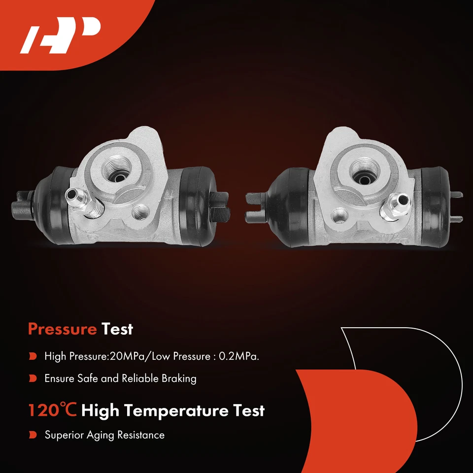 2x Cilindros de rueda de freno de tambor lateral trasero para Toyota Echo 00-05 Scion iQ 12-15 xA Foto 4 de 4