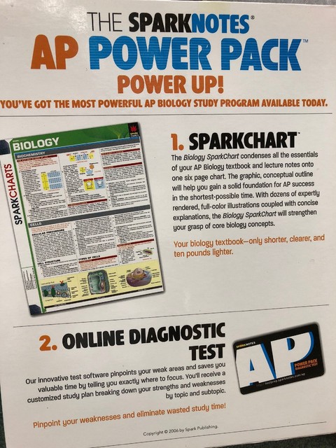 Sparknotes Test Prep Ap Biology Powerpack By Sparknotes Staff 2005 Quantity Pack Quantity Pack - 