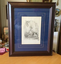 RETRO GLENDA RAE FRAMED GLAZED MOUNTED PRINT-HEIGHT 62.7cm x WIDTH 52.4cm