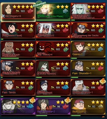 Naruto Online Account DE 200k Power mit Kinkaku BIJU & Pain 6 paths und mehr!