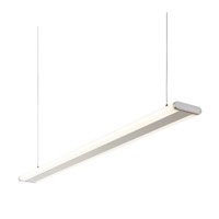 Saxby Soren Suspended Linear Led Office Light 2x 14w Silver Anodised Frosted Pc Saxby Soren Suspended Linear Led Office Light 2x 14w Silver Anodised Frosted Pc