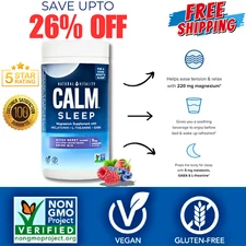 Natural Vitality Calm Sleep Drink Mix, Melatonin & Magnesium, Mixed Berry 4 oz