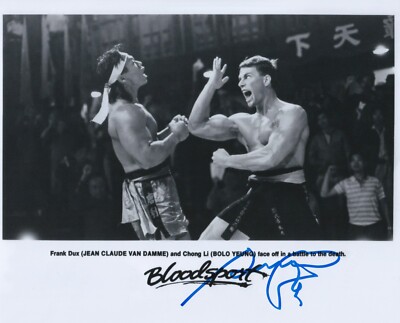 BOLO YEUNG signed Autogramm 20x25cm BLOODSPORT in Person autograph ACOA