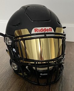 DISPLAY ONLY GOLD Chrome Football Helmet Visor Eye Shield ...