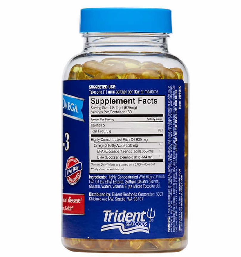 Pure Alaska Omega3 500 mg. EPA+DHA, 180 Mini Softgels eBay