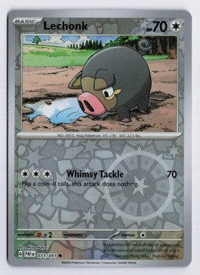 Lechonk - - PAF #071/091 SV: Paldean Fates Reverse Holo LP