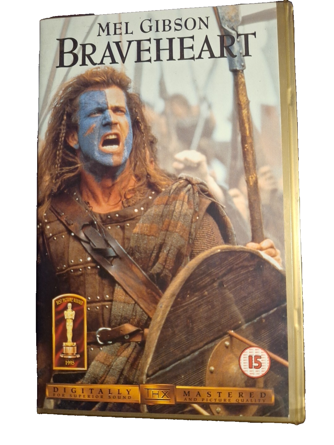 Braveheart Video VHS 1995 Digitally Remastered, Starring Mel Gibson