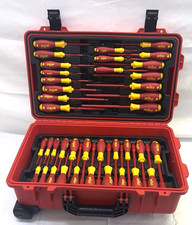 WIHA 51 Piece Master Electrician’s Insulated Tool Set in Rolling Hard Case