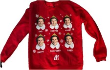 Buddy The Elf Sweater SMALL Ugly Sweater Emotions Red Christmas Gift NEW