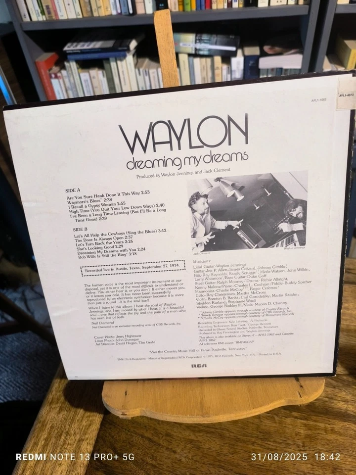 WAYLON JENNINGS "LP ORIGINAL (US) (1975)- REF : AFLP1-1062- RCA - Photo 2/4