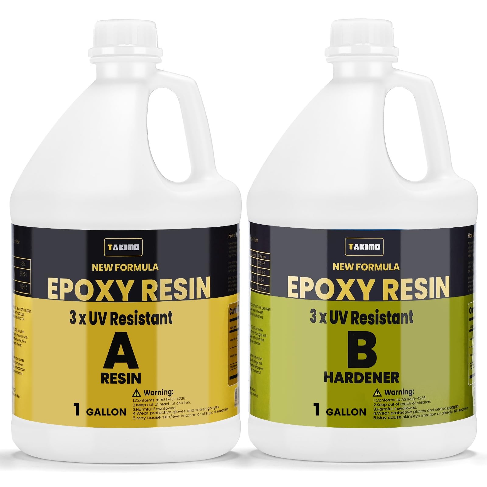 2 Gallon Crystal Clear UV Resistant Epoxy Resin Kit for Crafts – No Bubbles