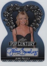 2025 Leaf Metal Pop Century Platinum Blue Prismatic 2/4 Jaime Pressly Auto 1r25