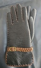 Vintage Raalte Women's Gloves, Black And Brown Size M, Never Worn