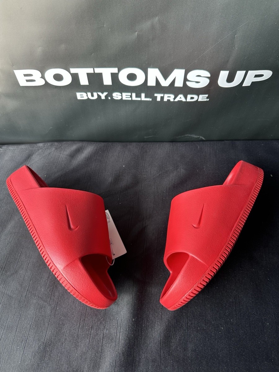 Nike Calm Slide University Red Men Size Women Size FD4116-600