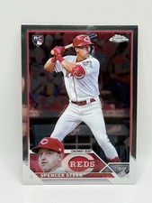 2023 Topps Chrome Base #146 Spencer Steer RC Cincinnati Reds