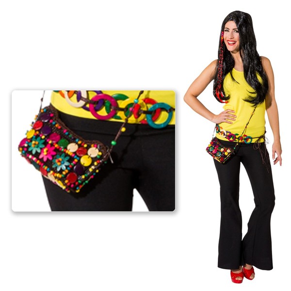 Bunte Hippie Tasche FüR Damen Batik Damentasche Woodstock Flower Power-image