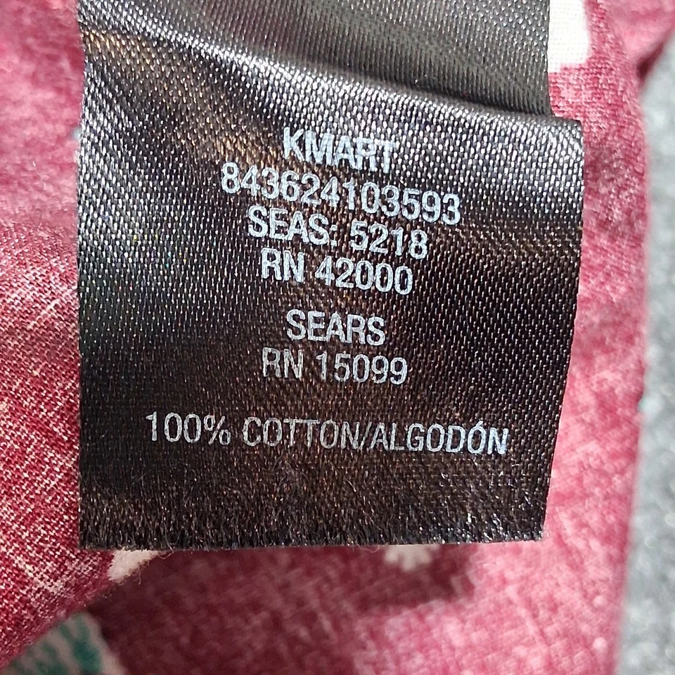 Camisa de hombre ROUTE 66 granate manga corta estampado navideño - talla 2X Foto 3 de 4