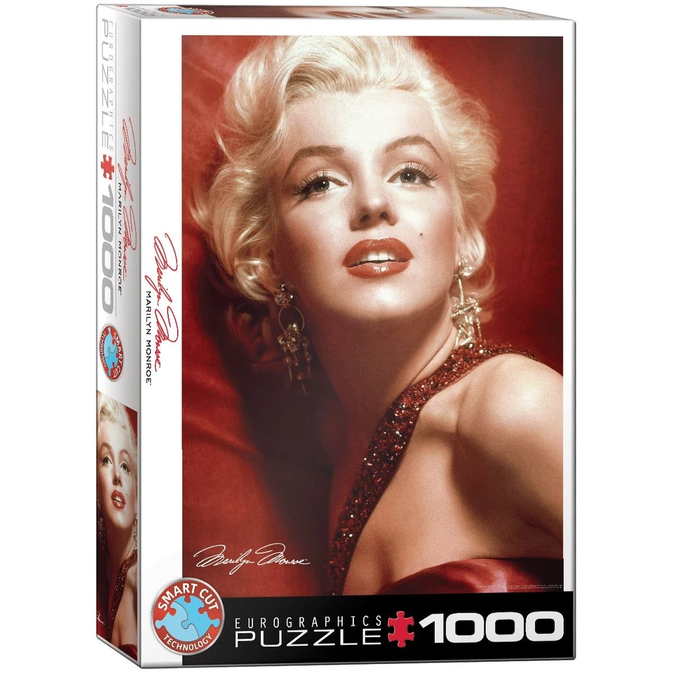 Castorland Eurographics Puzzle Marilyn Monroe Portrait in Rot 1000 Teile - NEU