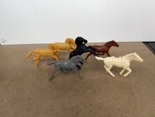 Vintage Tim Mee Timmee Plastic Horses Lot of 6
