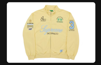 Supreme La Martina Sweatshirt mit Reißverschluss Gelb Medium
