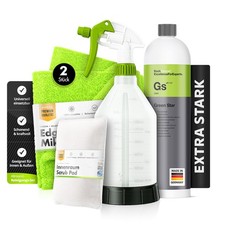 Koch Chemie Green Star 1L Set Sprühflasche Tücher Scrub Pad | 5-teilig