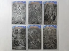 Lot of 6 1/2 Oz .999  Silver Black Hand Bullion Art Bars Nocturnal Noel Series