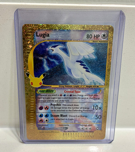 Pokemon Lugia 149/147 Aquapolis Secret Raro Holo 80 HP Inglese Naoyo Kimura