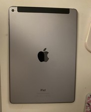 Apple iPad Air 2 64GB Wi-Fi 9.7in Tablet, White Front, Silver Back, MGKM2B/A