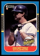 Don Mattingly 1987 Donruss Highlights #48 Yankees MLB READ FREE SHIPPING