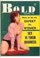 BOLD MAGAZINE DEC. 1956.  GUS THORNER, JUNE BLAIR, JUNE RANDY, JAYNE MANSFIELD.