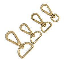 Brass Swivel Lobster Clasp Trigger Clips Snap Buckles for Keychain 48/47/49/63mm