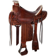 Whiskey Creek Wade Style Horse Saddle - 16 Inch