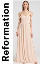 Reformation Womens Jayde Dress Prosecco Size 6P NWT