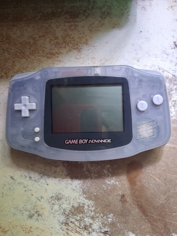 Nintendo Game Boy Advance Console System - Clear Glacier | Read Description