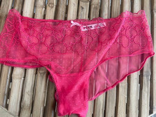 PINK by VICTORIAS SECRET CHEEKY CHEEKY BIKINI PANTIES sz XL
