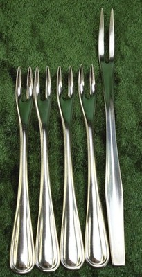 5 WMF Cromargan Gabel Vorlegegabel Aufschnittgabel Serviergabel