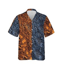 African Art Hawaiian Shirt, Leopard Pattern Hawaiian Shirt