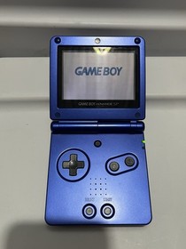 Nintendo Gameboy Advance SP AGS-001 Handheld System Cobalt Blue Tested MINT!