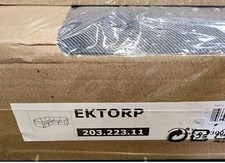 Ikea EKTORP 4-Seat Sectional Corner Sofa COVER - Nordvalla Dark Grey 203.223.11