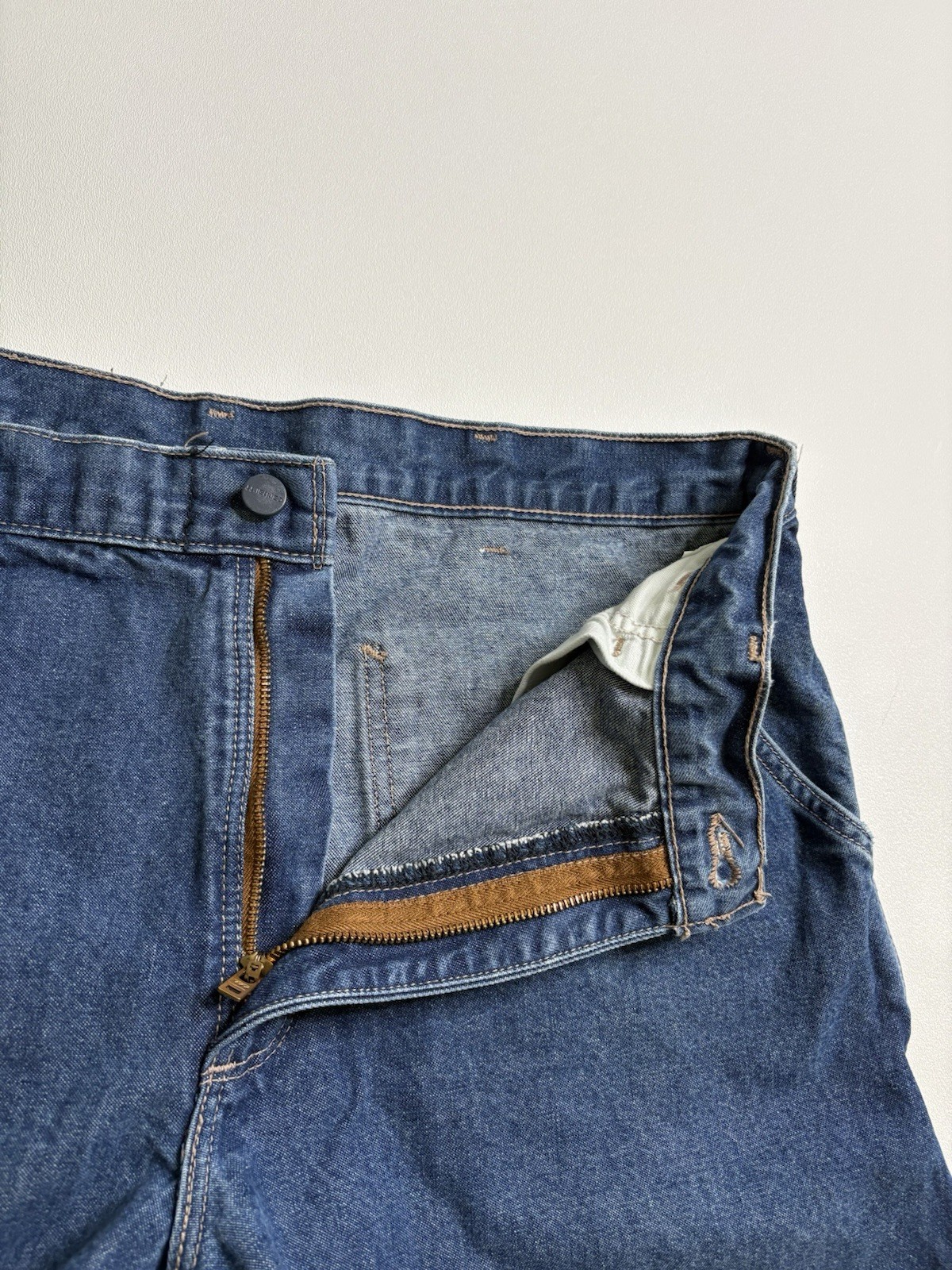 Carhartt FR Flame Resistant Carpenter Blue Demin Work Pants Jeans Mens 36x30 thumbnail 2