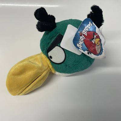Angry Birds Plüsch OFFEN Schnabel Hal grün Commonwealth 2010 New Old Stock mit Etikett