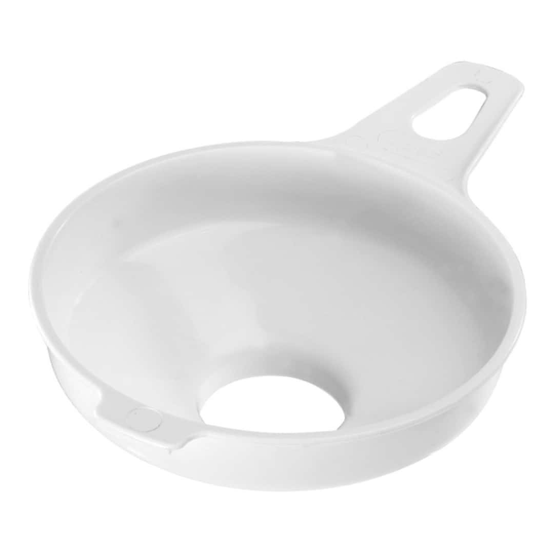White Funnel With Large Hole - Ideal For Preserves Jams Marmalades