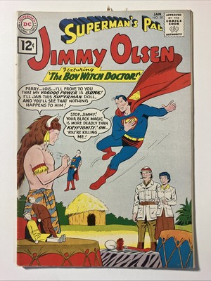 Superman's Pal Jimmy Olsen #58 VG 4.0 1961 Superman & Witch Doctor Cover