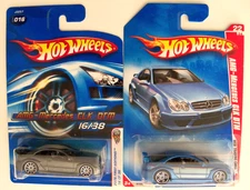 HOT WHEELS AMG MERCEDES CLK DTM LOT FIRST EDITIONS GRAY WEB TRADING BLUE NIP