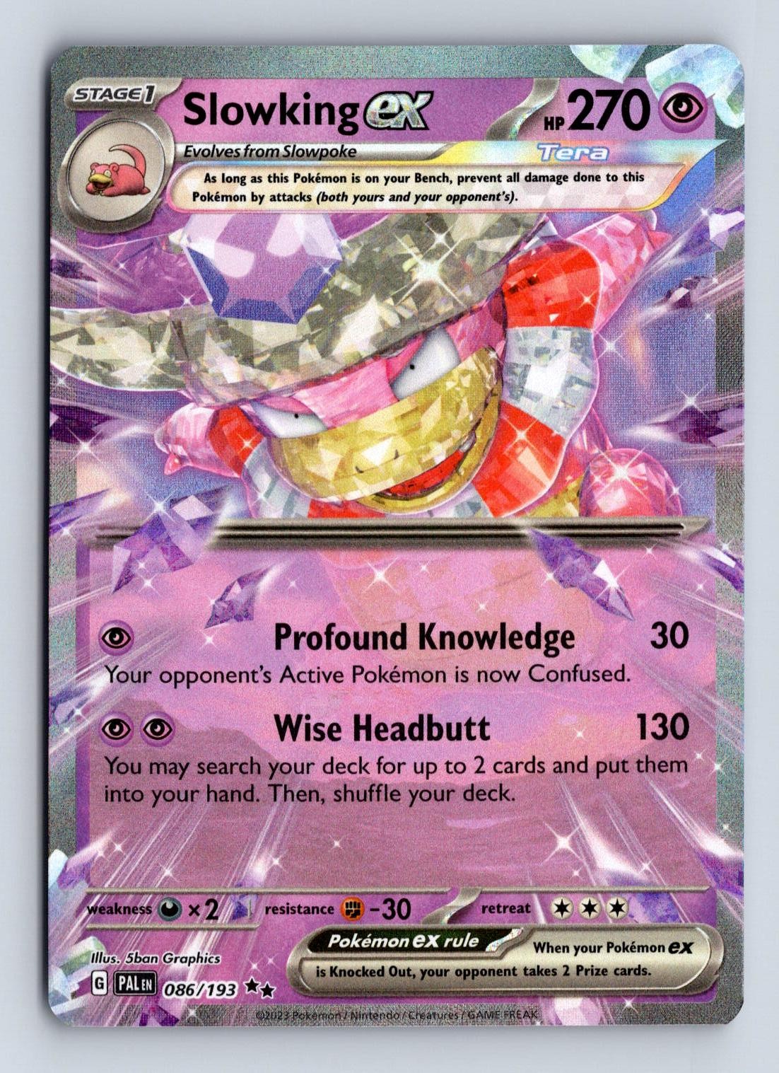 Slowking ex 086/193 Double Rare Paldea Evolved Pokemon NM/M