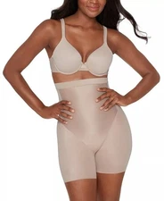 NWT Miraclesuit Shapewear Core Contour Hi-Waist Bike Short XL Stucco Tan 2598