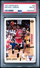1991 UD #44 MICHAEL JORDAN PSA 8