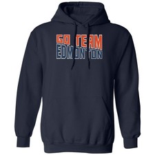 Edmonton Inspired Go Team Graphic - Hockey Tribute Unisex Hooded Sweatshirt