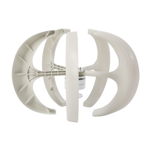 Generatore turbina eolica lanterna 600W DC 24V 5 pale asse verticale energia eolica USA - Foto 17 di 24